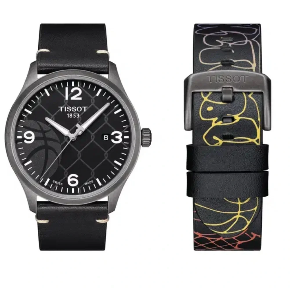 Tissot Gent XL 3×3 Street Basketball Limited Edition Leather Strap 22-22